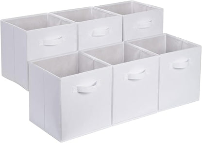 Amazon Basics Collapsible Fabric Storage Cubes Organizer by AmazonBasics
