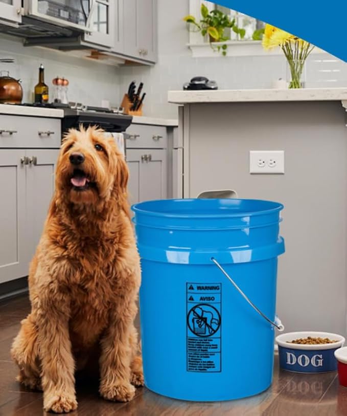 House Naturals 5 Gallon Plastic Blue Food Grade Made in USA Bucket Container - Image 7