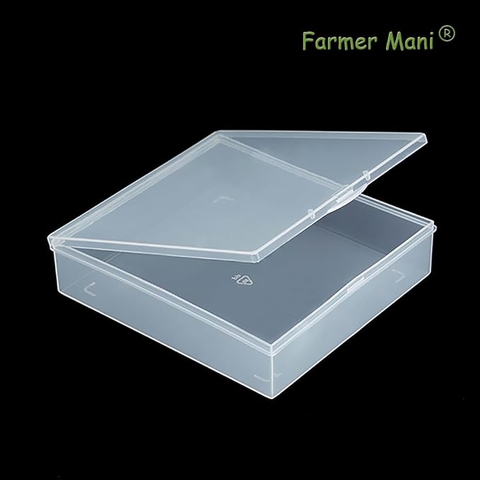 Clear Polypropylene Rectangle Beads Storage Containers Box - Image 7