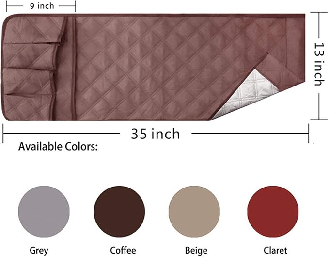 IPENNY Couch Sofa Armrest Organiser Chair TV Remote Holder Bed Storage Pocket - Image 6