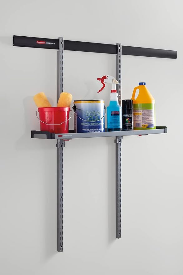 Rubbermaid FastTrack Rail Large Shelf Organization System, Holds up to 50 Pounds - Image 7