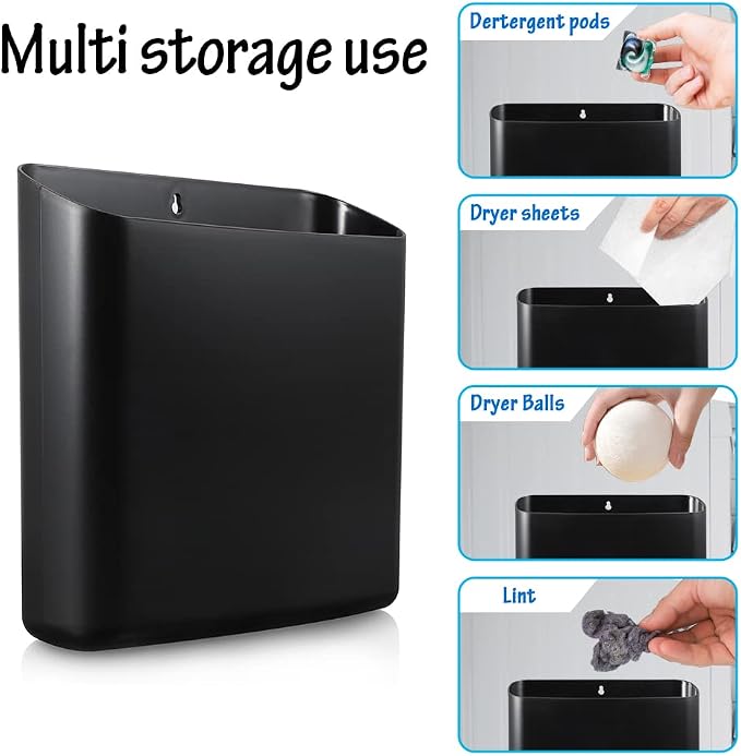 Picowe Magnetic Laundry Storage, Large Lint Holder Bin - Image 5