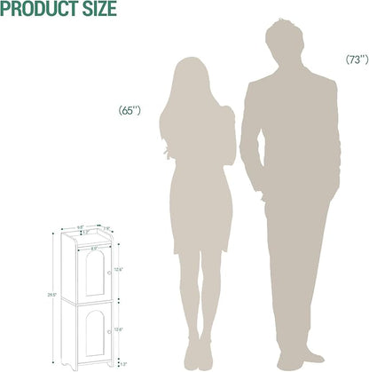 Hzuaneri Bathroom Storage Cabinet, Small Corner Floor Cabinet - Image 2