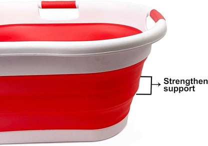 SAMMART 40L Collapsible Plastic Laundry Basket - Image 4