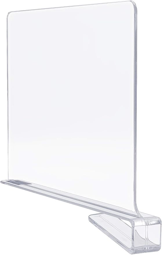 Sorbus 4 Acrylic Shelf Dividers - Image 7