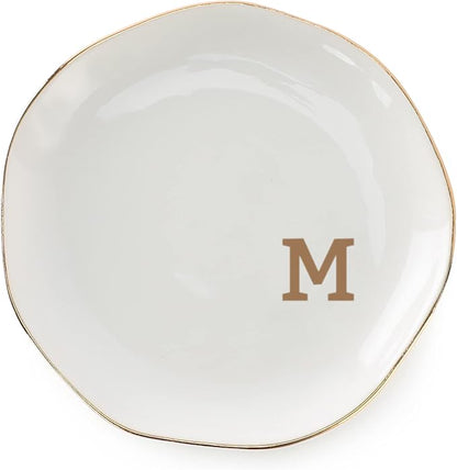 Initials Ring Dish Jewery Tray by VINCOMIC