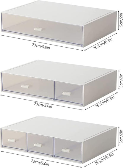 Desk Organizer-3 Tier Stackable Storage Drawers - Image 2