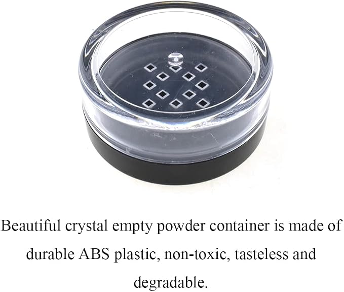 HAHIYO 4pcs 10ml/0.34oz Plastic Empty Travel Compact Case Makeup Cosmetic Jar - Image 3
