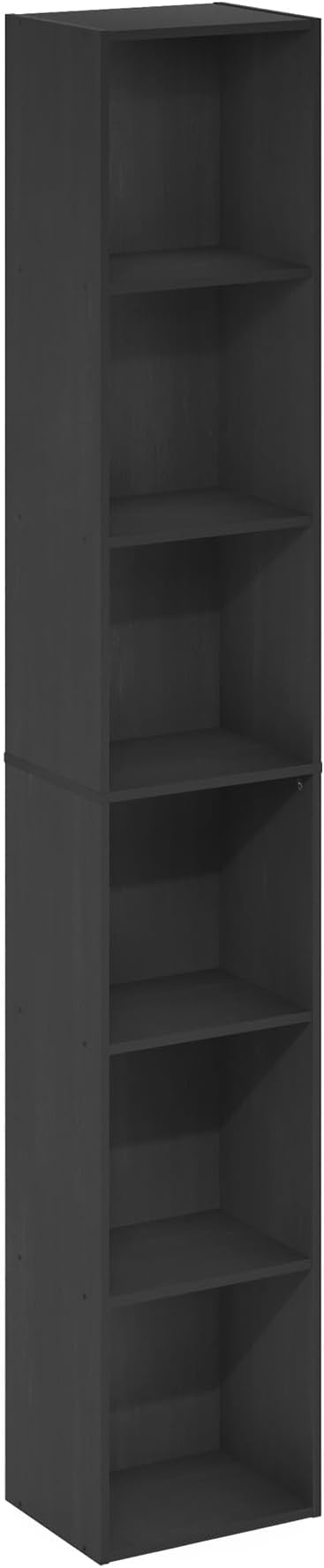 Furinno PASIR Book Shelf, 6-Tier Bookcase, Tall Standing Bookshelf, Open - Image 7