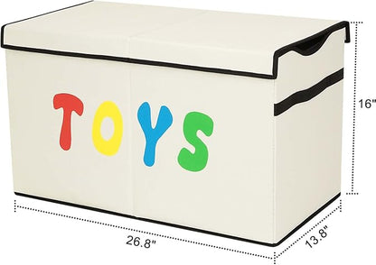 YOLOXO Toy Box Chest, Collapsible Sturdy Storage Bins - Image 2