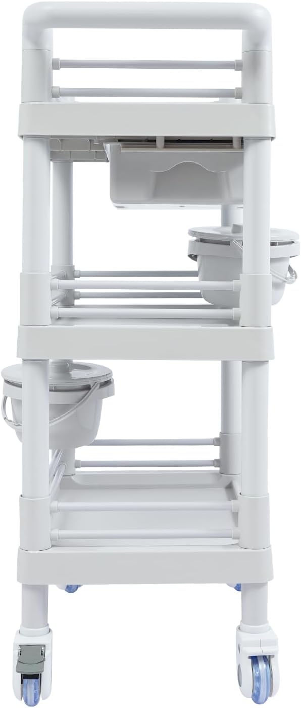 Medical Mobile Trolley Cart, Salon Storage Cart Movable Organizer Rolling - Image 6