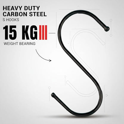 30 Pack Black S Hooks for Hanging Plants, Metal Hooks for Hanging, S Hooks for - Image 5