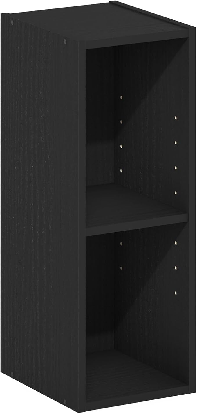 Furinno Fulda Book Shelf, 2-Tier Narrow Bookshelf, Bookcase - Image 6