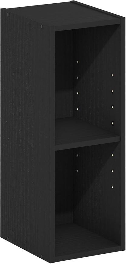Furinno Fulda Book Shelf, 2-Tier Narrow Bookshelf, Bookcase - Image 6