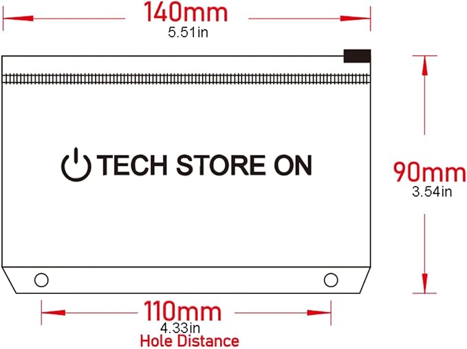 Waterproof USB Flash Drive Binder Pouches, 10 Pack, 3-Ring Zip Holders | Clear - Image 2