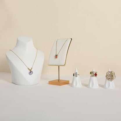 GemeShou White jewelry necklace display - Image 8
