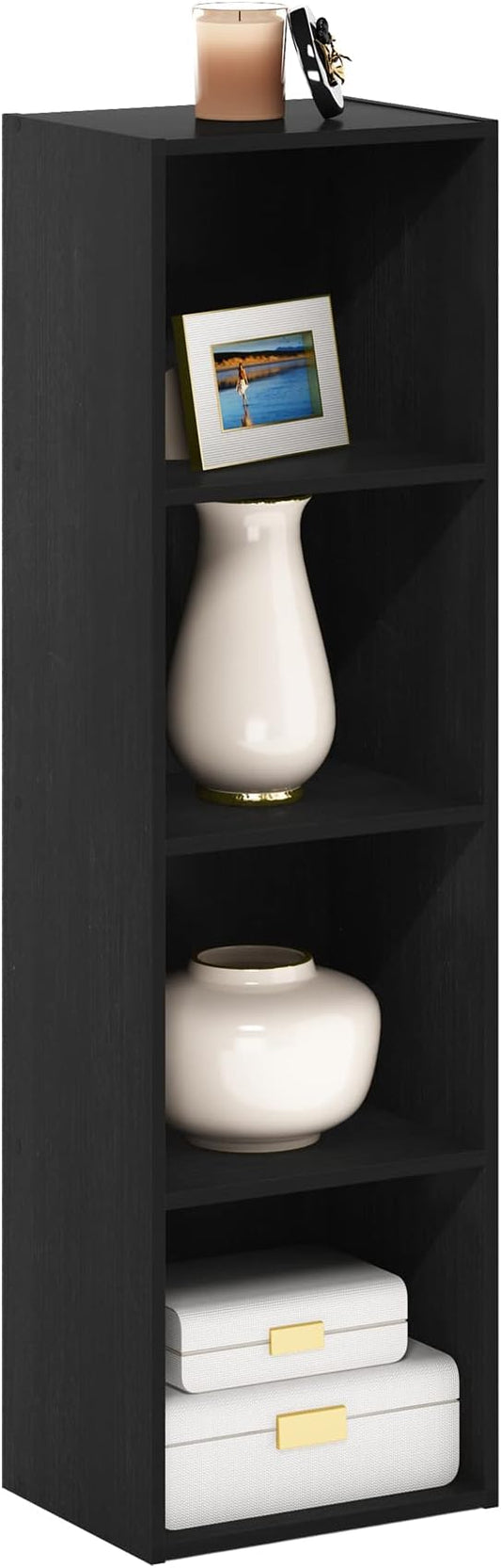 Furinno PASIR Book Shelf, 4-Tier Modern Bookshelf, Open Shelves Bookcase 9 x 12 by Furinno-FitsYourSpaceFitsYourBudget