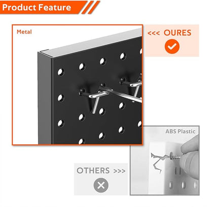 Ultrawall 4 Pcs Metal Pegboard Wall Panels, Peg Boards - Image 4