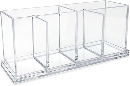 Isaac Jacobs 4-Compartment Clear Acrylic Organizer - Image 3