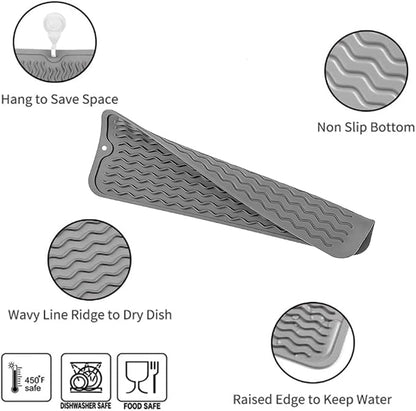 Silicone Dish Drying Mat for Multiple Usage, Easy clean, Eco-friendly, - Image 3