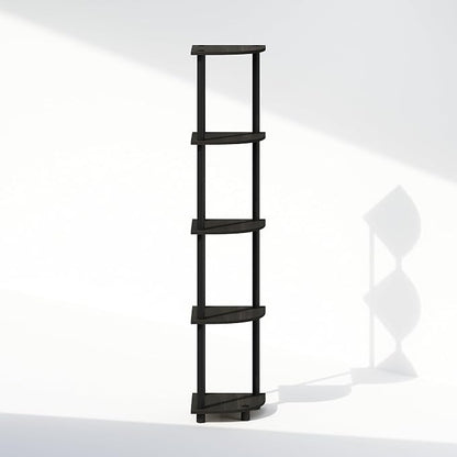 Furinno Turn-N-Tube Storage Shelves, 5-Tier Book Shelf, Corner Shelf, Toolless - Image 7