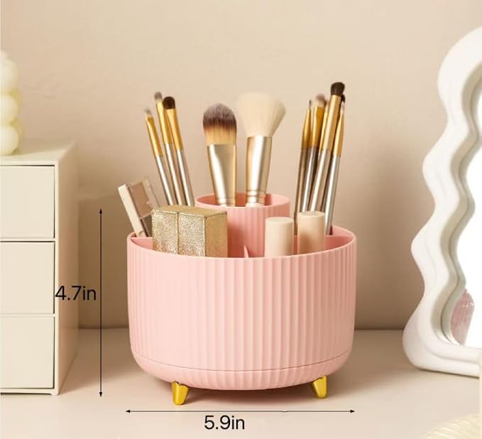 360 Degree Rotating Desktop Organizer, Makeup Brushes, Desktop Stationery - Image 6
