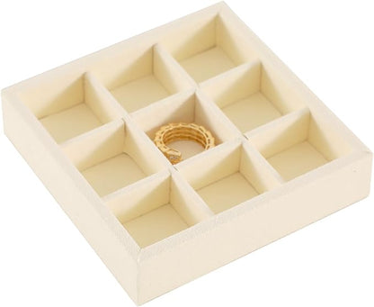 Dark Blue Jewelry Display Tray Ring Necklace Earring Bangle Organizer by Yinbeini