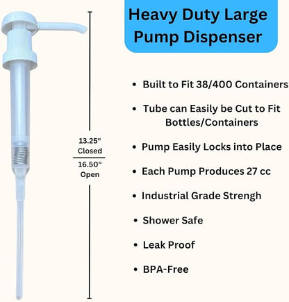 Heavy Duty Pump Dispenser for Gallon Jugs Leak Proof Pump Dispenser for Shampoo - Image 2