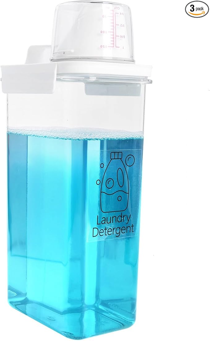 Laundry Detergent Dispenser 3 Pack Laundry Soap Dispensers 78 oz Liquid by Monrocco