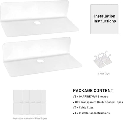 OAPRIRE Acrylic Floating Shelves Set of 2 - Image 7