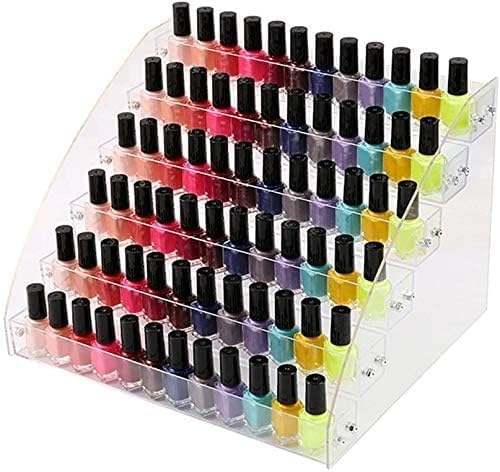 6 Tiers Acrylic Essential Oil Display Rack Nail Polish Organizer Plastic - Image 2