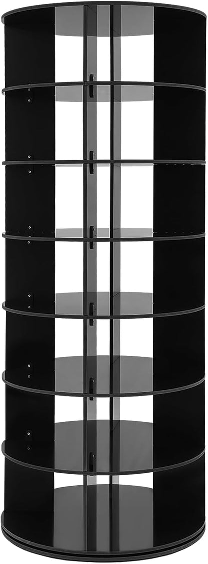 Rotating Shoe Rack Tower, 7 Tier Vertical Handbag Rotate Shoes Rack, 360 by Namiose