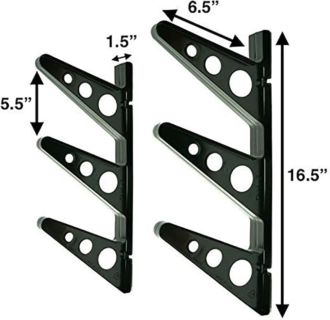 StoreYourBoard Ski Wall Rack – Horizontal Ski Rack Wall Mount, Holds 3 Pairs of - Image 2