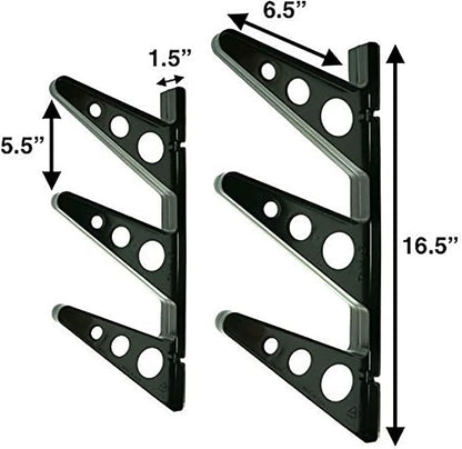 StoreYourBoard Ski Wall Rack – Horizontal Ski Rack Wall Mount, Holds 3 Pairs of - Image 2