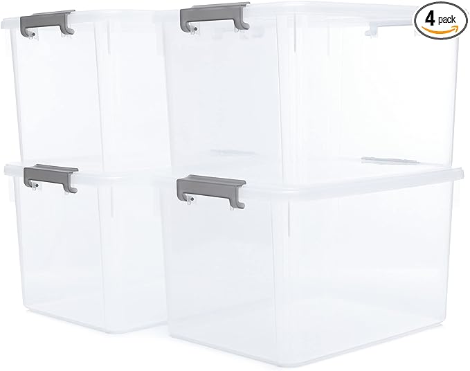 Citylife 32 QT Plastic Storage Bins by Anywish