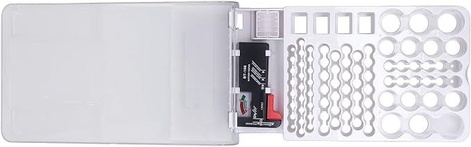 Battery Organizer, Battery Holder Box Holds, Large Capacity Battery Storage Box - Image 9
