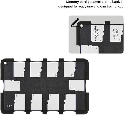 10 Slots Micro SD Card Holder Case Storage Organizer, Ultra Slim Credit Card - Image 4