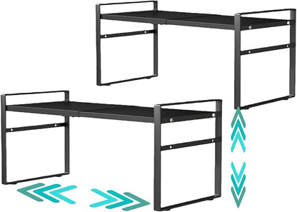 Expandable Cabinet Shelf Organizer Riser by LJHFUQHUHU