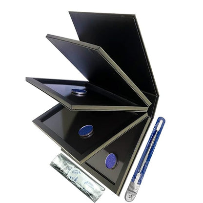 Strong 4 Layers Empty Magnetic Palette Book Palette+1pcs Makeup Depotting by SZDYM