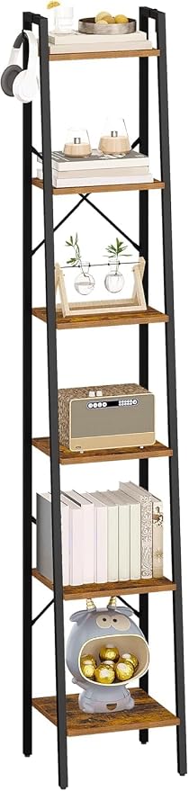 Hzuaneri Ladder Shelf, Freestanding Corner Storage Shelf | Bookcase - Image 8