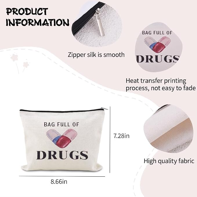 YangQian Funny Medication Bag for Women Nurse Practitioner Birthday Christmas - Image 4