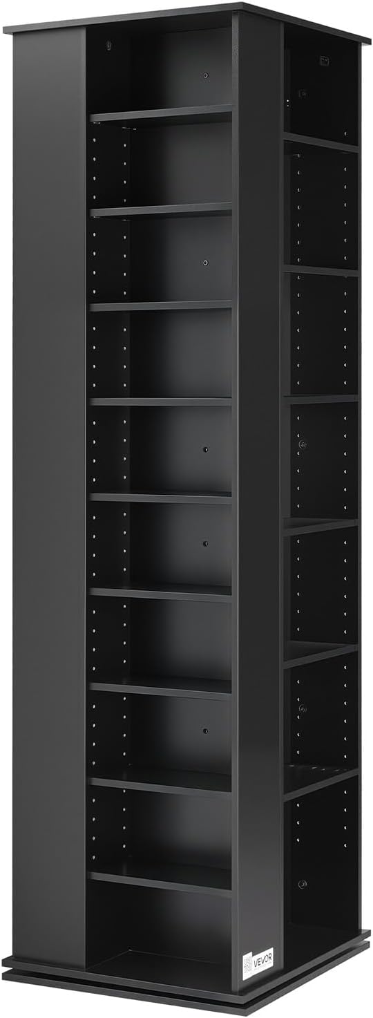 VEVOR Media Storage Cabinet, CD Rack Tower, 34 Compartments Rotating Media - Image 9