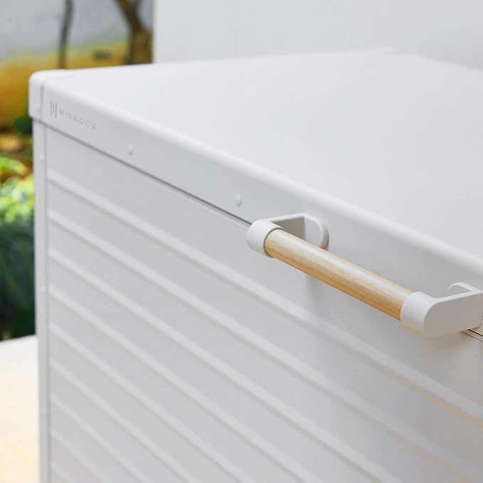 MIRADOR 281 Gallon Outdoor Storage Box Waterproof, Metal Deck Box - Image 4