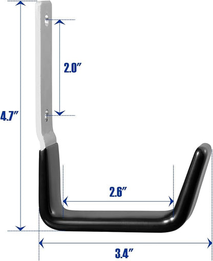 Heavy Duty Steel Garage Hooks, Garage Storage Utility Hooks, Anti-Slip Hanger - Image 2