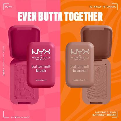 NYX PROFESSIONAL MAKEUP Buttermelt Powder Blush, Fade and Transfer-Resistant - Image 9