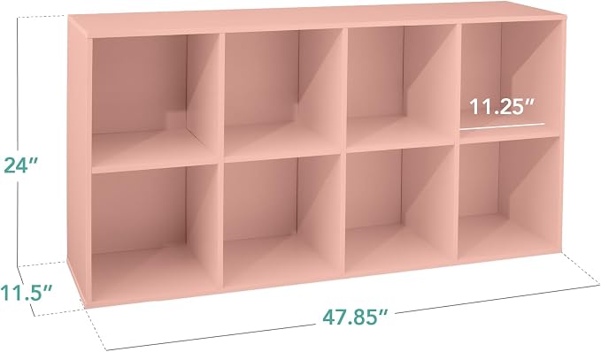 Best Choice Products Kids Bookcase 8-Cube Storage Organizer, 11in Shelf Opening - Image 2