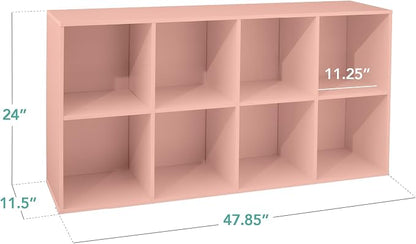 Best Choice Products Kids Bookcase 8-Cube Storage Organizer, 11in Shelf Opening - Image 2