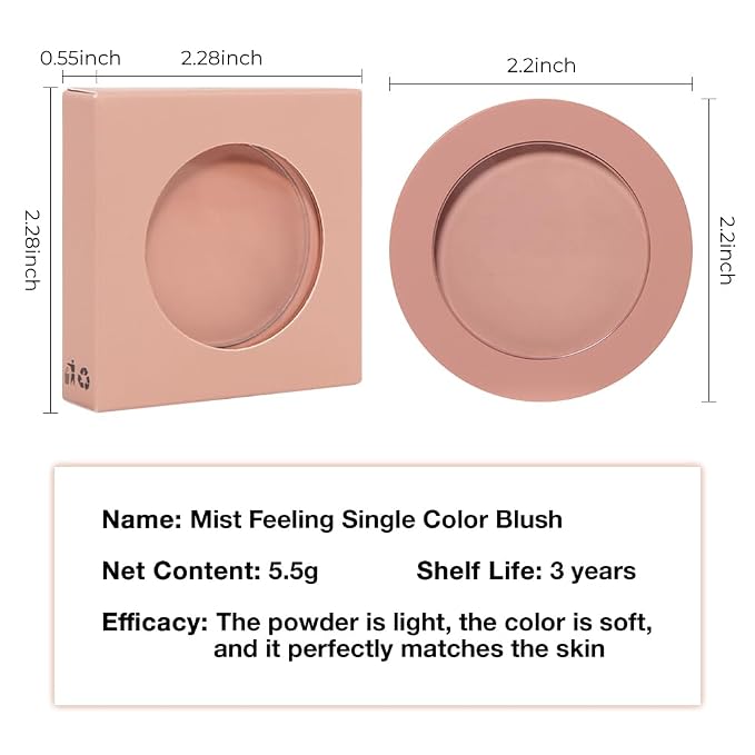 Blush for Cheeks, Lightweight, Fade and Transfer-Resistant, Effortless Matte - Image 7