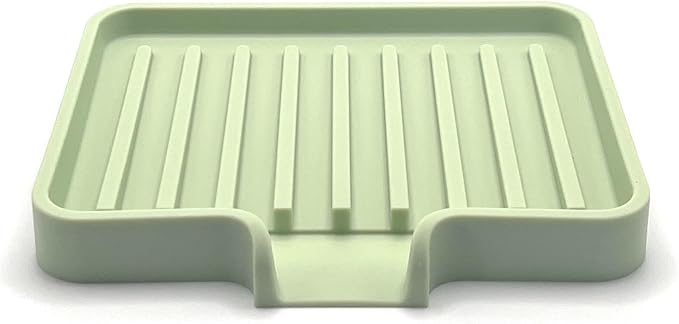Happitasa Silicone Soap Dish Tray and Sponge Holder by Happitasa