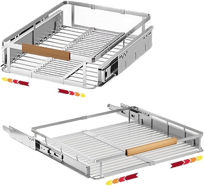 2 Pack Expandable Pull Out Cabinet Organizer，Side Mounting by Unknown